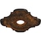 Ekena Millwork Peralta Ceiling Medallion (Fits Canopies up to 4 5/8"), Hnd-Painted Rust, 17 3/4"OD x 3 1/8"ID x 1"P CM17PERUS - alternate 2
